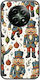 Festive Friends Nutcracker Realme 12 5g Black TPU Husa Neagră Din Silicon