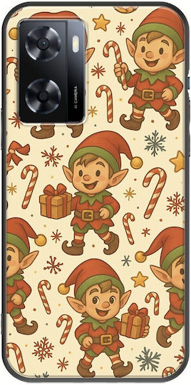 Festive Friends Elf Oppo A57s Black Tpu Μαύρη Σιλικόνη