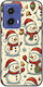 Festive Friends Snowman Motorola Moto G85 5G Black TPU Black Silicone