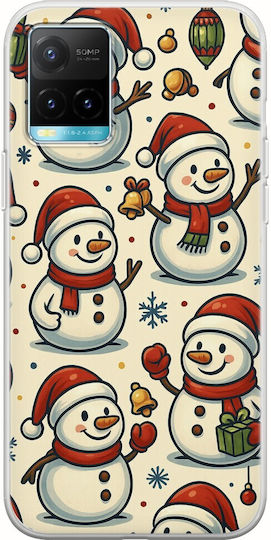 Festive Friends Snowman Vivo Y33s Silicon Transparent Flexibil TPU