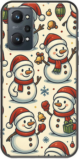 Festive Friends Snowman Realme GT 2 5G Black TPU Black Silicone