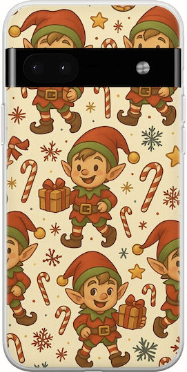 Festive Friends Elf Google Pixel 6a 5g Silicon Transparent Flexibil TPU