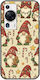 Festive Friends Gnome Huawei P60 Pro Schwarze TPU Schwarz Silikon