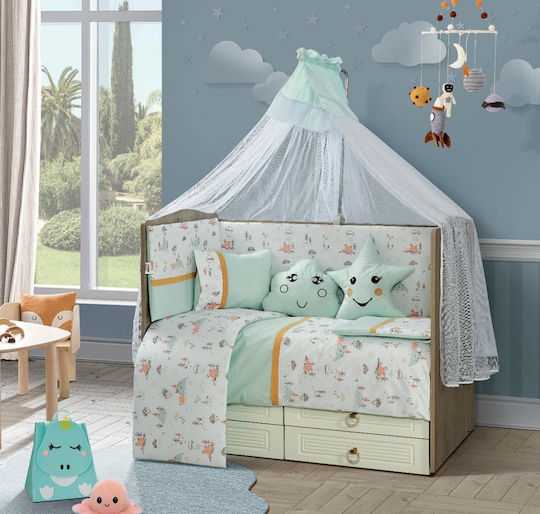 Baby Crib Bedding Set 11pcs Mint