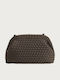 Fabric Women's Brown Shoulder Pouch