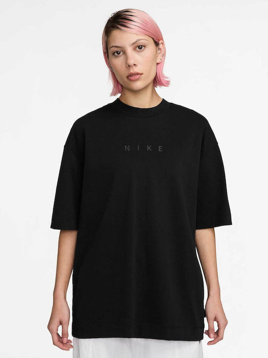 black oversized nike t shirt