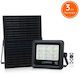Lightplanet Ηλιακός Προβολέας LED 50W Ψυχρό Λευκό 6500K με Τηλεχειριστήριο