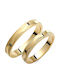 Valauro Yellow Gold 9k Wedding Rings Wavy Line – 3.50mm