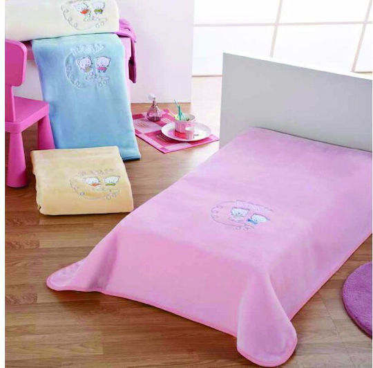 Piel SA Blanket Nursery Swaddling Blankets Blue 80x110cm