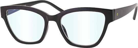 Brilo Damen Lesebrille +2.00 in Schwarz Farbe BR515BLACK2.00
