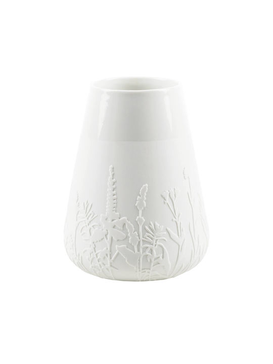 Raeder Decorative Vase White 8.5x8.5x13cm