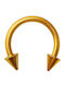 Nire Piercing Earring Gold Plated Steel