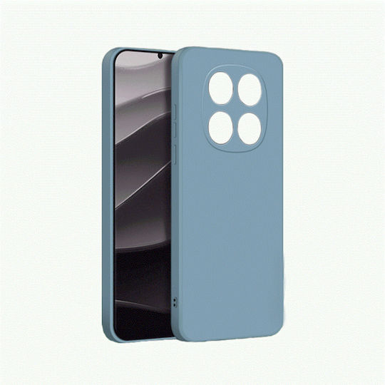 Umschlag Rückseite Silikon Hellblau (Redmi Note 15 Pro 5G)