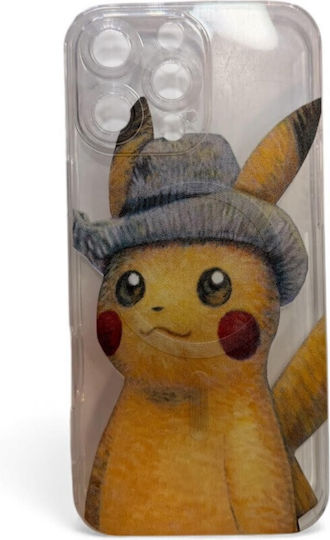 Pikachu Umschlag Rückseite Gray (iPhone 17 Pro Max / iPhone 17 Pro / iPhone 16 Pro Max)