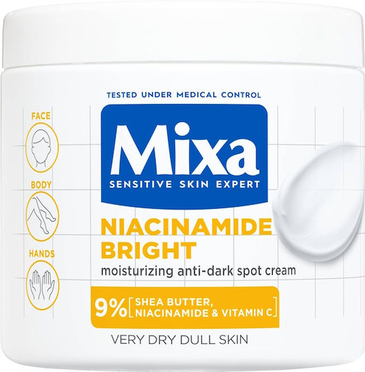 Mixa Moisturizing Cream Body for Dry & Sensitive Skin 400ml