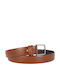 Men's Belt Leather Tabac Brown