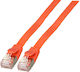 EFB Flat U/FTP (STP) Cat.6a (Gigabit) Καλώδιο Δικτύου Ethernet 3m Κόκκινο