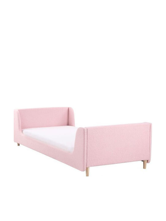 Kinderbett Einzeln mit Stauraum Rosa für Matratze 90x200cm