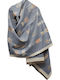 Romvous Damen Schal Hellblau