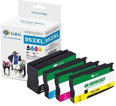 G&G Compatible Inkjet Printer Ink Package HP 953XL, 3HZ52A Multiple (Color) 1pcs