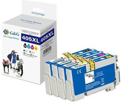 G&G Συμβατό Μελάνι Εκτυπωτή InkJet Epson 405XL Πολλαπλό (Color) 1τμχ