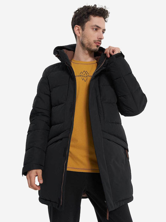 Winter Jacket Parka Waterproof Black