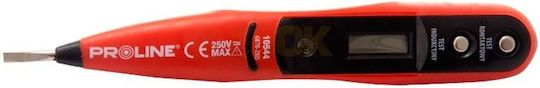 Индикатор За Напрежение Тестер Lcd Екран 12-36-55-110-220v 160mm Proline 10544