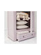 Double Door Wardrobe Lisbon Mahogany, Pink 80x41x140cm