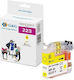 G&G Compatible Inkjet Printer Ink Brother LC-223Y 550 Pages Yellow 1pcs