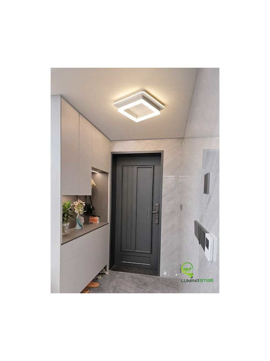 Lightplanet Таванно осветление Бяла с Вграден LED