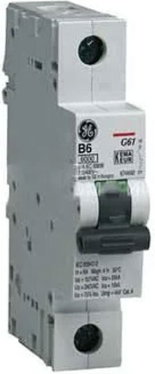 General Electric Automatic Circuit Breaker Rail 25A 3kA Curve C