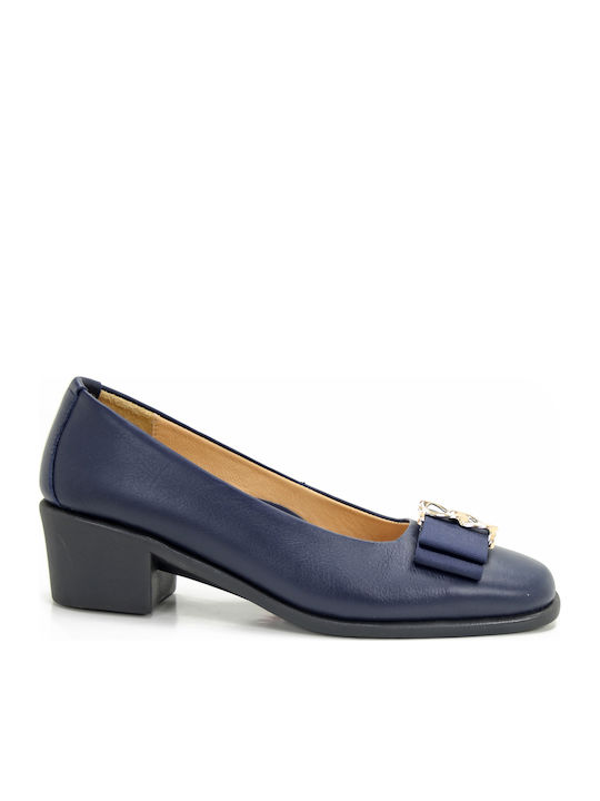 Relax Anatomic Anatomic Leather Blue Heels
