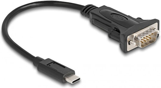 DeLock Μετατροπέας USB-C male σε Serial male 1τμχ 64125