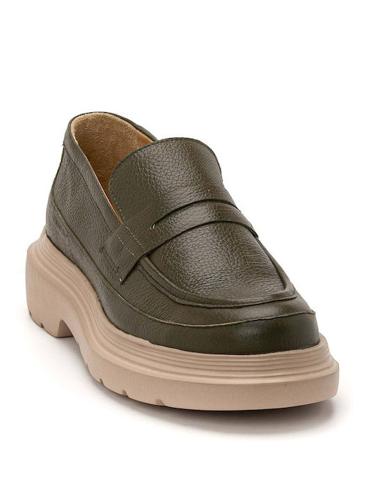 Men's Leather Loafers Beige
