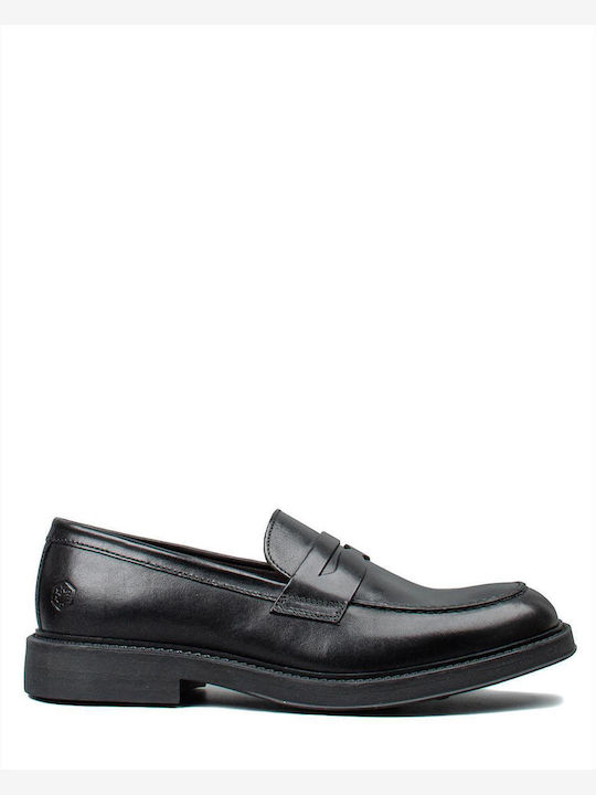 Lenard Man Ανδρικά Loafers σε Μαύρο Χρώμα