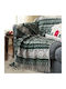 Gofis Home Fleece Blanket Sofa with Fringes 130x170cm