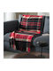 Gofis Home Fleece Blanket Sofa with Fringes 130x170cm