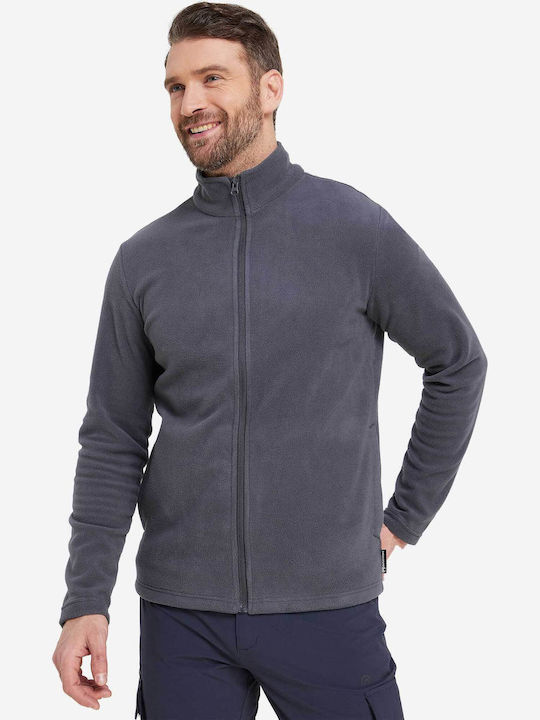 Men's Fleece Cardigan Grey