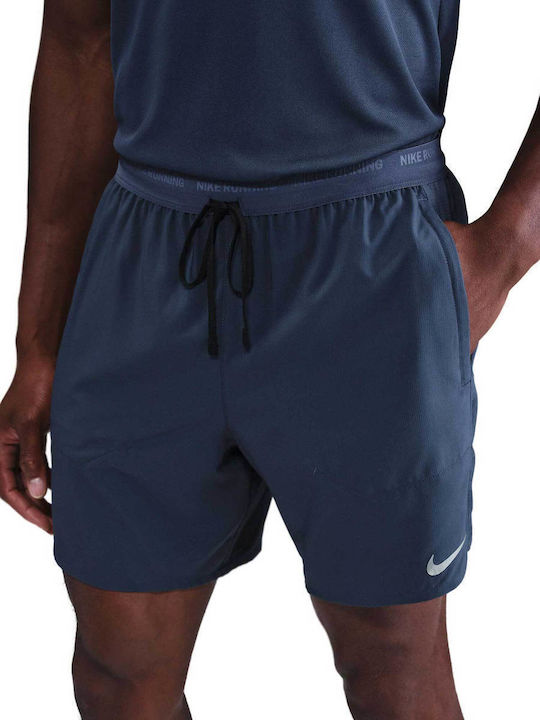 Nike Stride 2 in 1 Sports Men's Shorts Blue