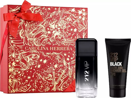 Carolina Herrera 212 Vip Black Men's Set with Eau de Parfum and Shower Gel 2pcs
