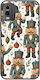 Festive Friends Nutcracker Nokia C32 Negru Tpu Silicon Negru