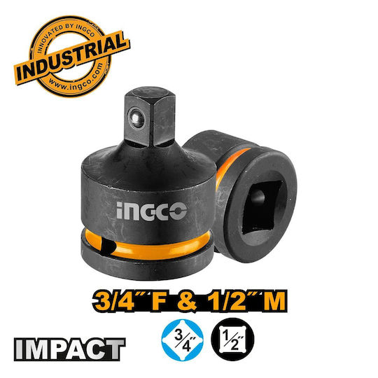 Ingco Αντάπτορας με Υποδοχή 3/4'' και Έξοδο 1/2''