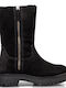 Suede Women's Ankle Boots Black