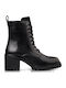 Leather Women's Ankle Boots Black