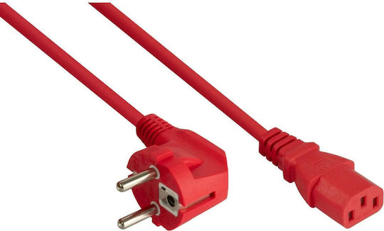Kabelmeister IEC C13 - Schuko Cablu 1m Roșu (SK0130-R010)