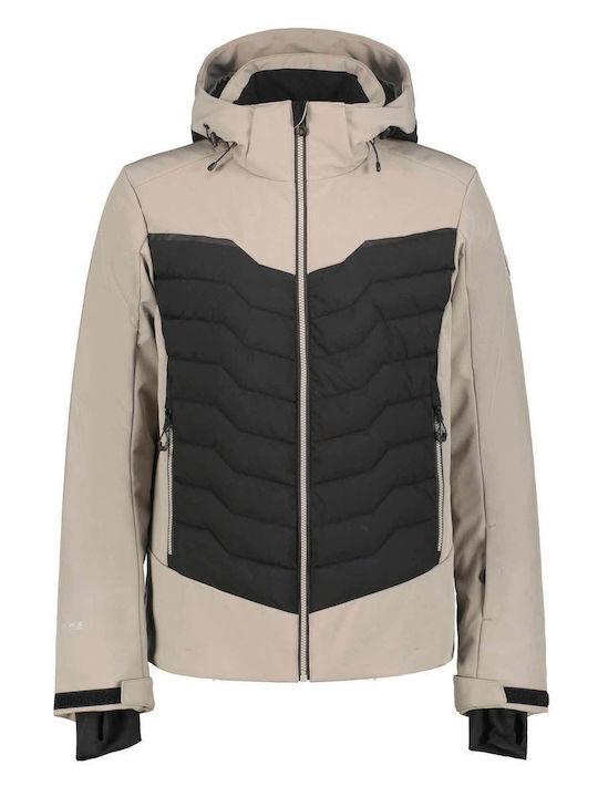 Icepeak 57820542-245 Ανδρικό Μπουφάν Soft Shell για Σκι & Snowboard Γκρι