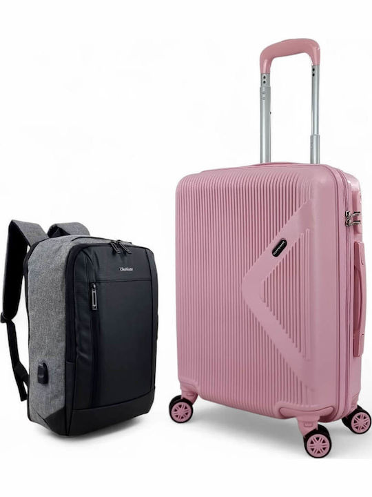 Playful Bags Reisekoffer Hartschalen Pink mit 4...