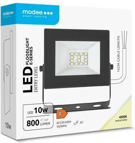 Modee Lighting Waterproof LED Flood Light 10W Natural White 4000K IP65