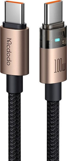 Mcdodo USB 2.0 Kabel USB-C männlich - USB-C 100W Gold 1.2m