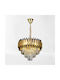 Lightplanet Candelabru cu Cristale Auriu 522/500